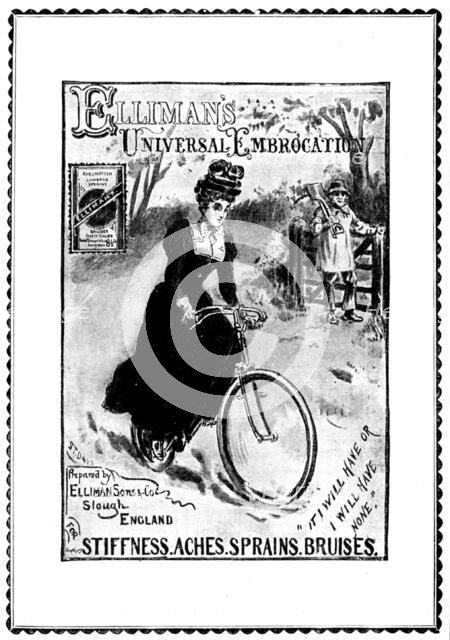 Advertisement for Elliman's Universal Embrocation, 1898. Creator: Unknown.