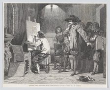 Sebastian Gomez Discovered by His Master, Murillo, At Work, from "Illustrated L..., April 29, 1848. Creator: Walter George Mason.