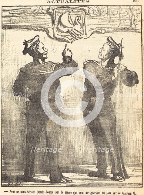 Nous ne nous serions jamais douté tout de même..., 1870. Creator: Honore Daumier.