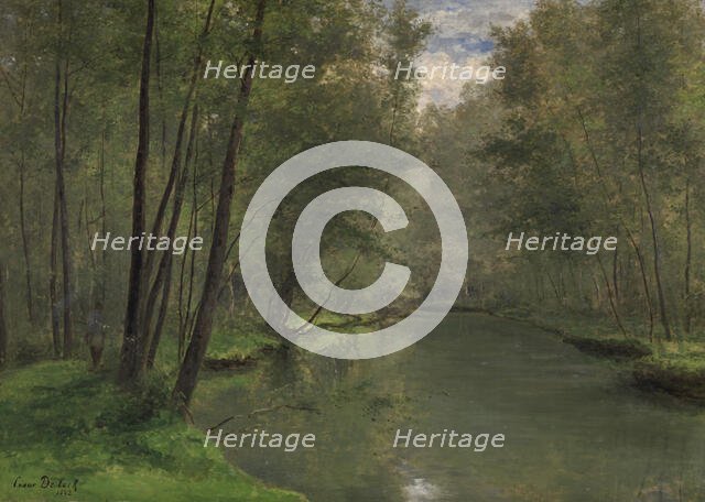 Along the River Epte in Gasny, 1882. Creator: César de Cock.