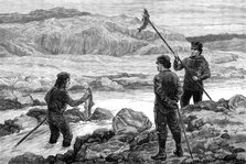 The American Franklin Search Expedition - on the Salmon Creek, 1881. Creator: Frank Dadd.