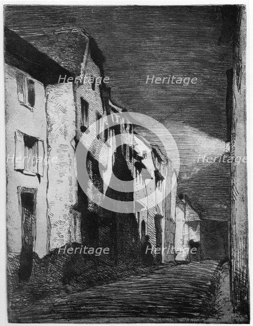 'Street at Saverne', 19th century (1904).Artist: James Abbott McNeill Whistler