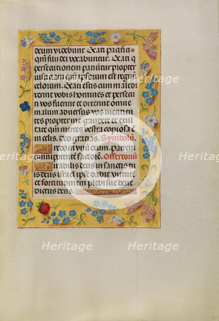 Decorated Text Page; Spinola Hours, about 1510-1520. Creator: Unknown.