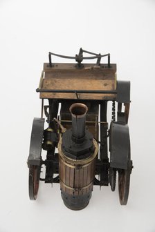 1868 Knight Steam carriage scale model. Creator: Unknown.