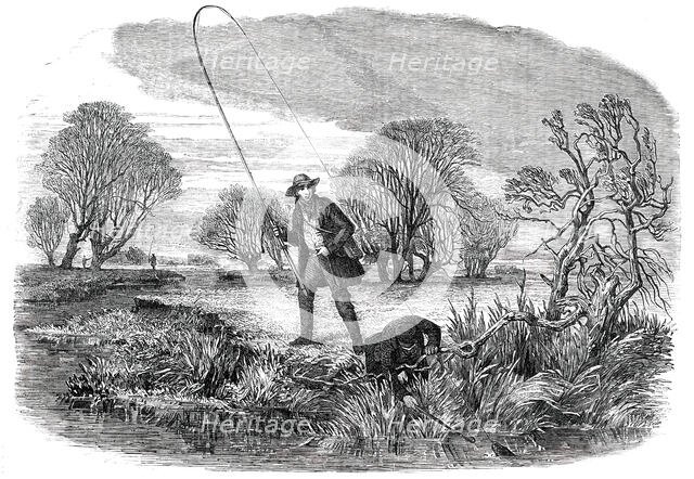 Trolling for Jack - drawn by Duncan, 1850. Creator: Unknown.