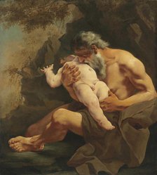 Saturn devouring his son. Creator: Lama, Giulia (1681-1747).