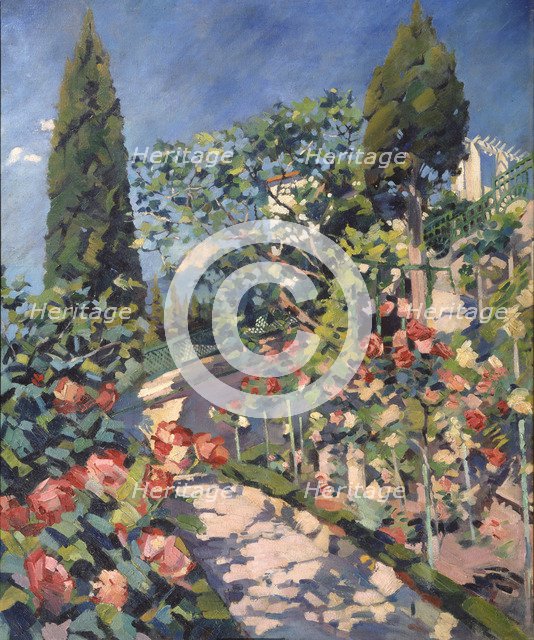 Blooming May, 1915-1918. Artist: Vinogradov, Sergei Arsenyevich (1869-1938)