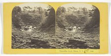 Cascadilla Creek, Ithaca, N.Y. 1st Fall, 1860/65. Creator: J. C. Burritt.