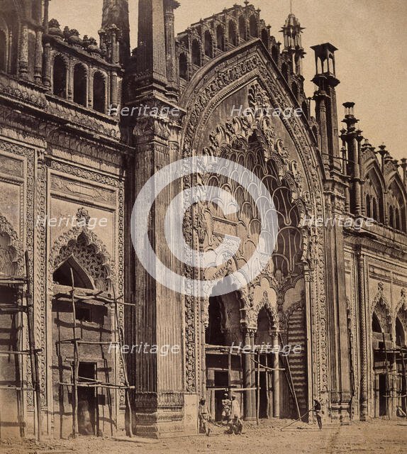 Lucknow, India: gateway of the Jumna Musjid, c1858. Creator: Felice Beato.