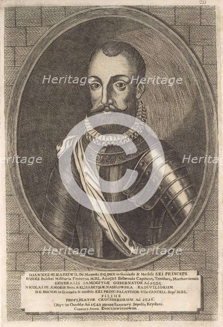 Jan III Radziwill (1492-1542). From: Icones Familiae Ducalis Radivilianae, 1758.