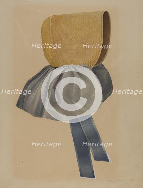 Bonnet, 1935/1942. Creator: Orville A. Carroll.