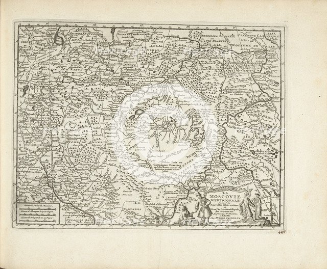 Map of Moscovia, 1726. Artist: Aa, Pieter van der (1659-1733)