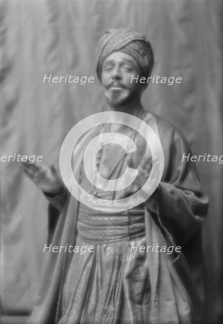 Skinner, Otis, in "Kismet", 1912 Apr. 5. Creator: Arnold Genthe.