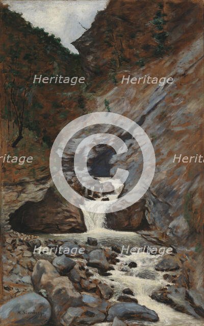 Mountain Stream in the Caucasus, 1899. Creator: Hugo Simberg.