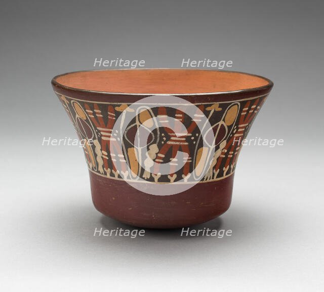 Bowl Depicting Bound Lances and Slings, 180 B.C./A.D. 500. Creator: Unknown.