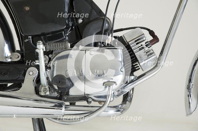 1987 Yamaha FS1E moped. Creator: Unknown.