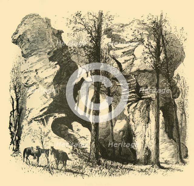 'Rocks, Rock City', 1872.  Creator: Harry Fenn.