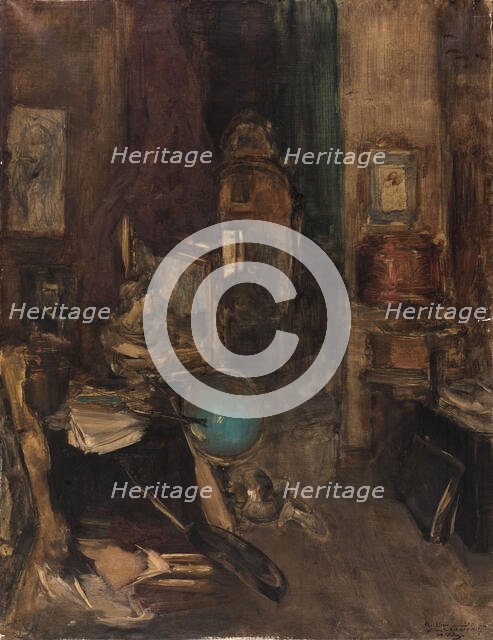 Coin d'atelier, boulevard de Clichy, between 1872 and 1887. Creator: Antoine Vollon.