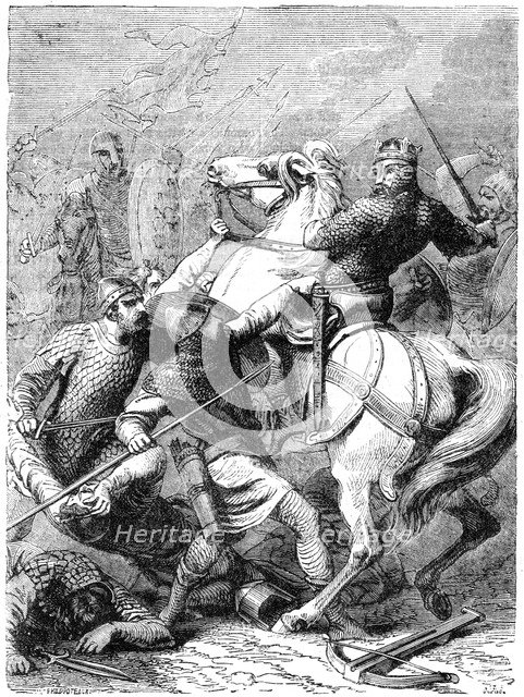 King Stephen taken prisoner, 1141. Artist: Unknown