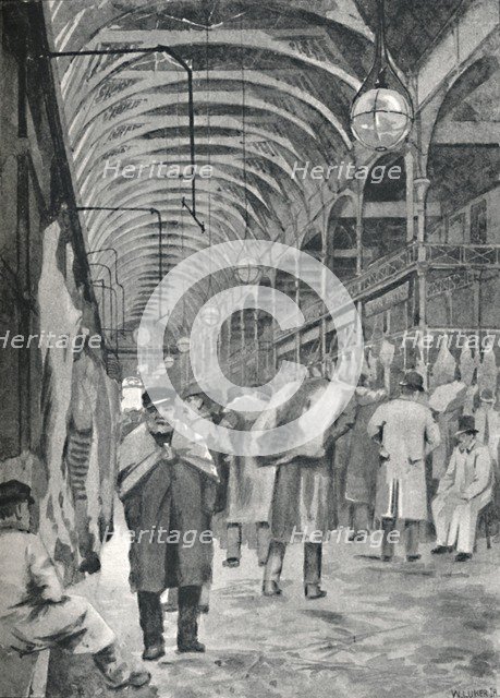 'The Metropolitan Meat Market, Smithfield', 1891. Creator: William Luker.