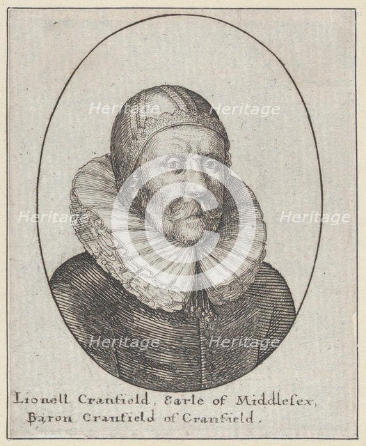Lionell Cranfield, Earl of Middlesex, Baron Cranfield of Cranfield, 1644., 1644. Creator: Wenceslaus Hollar.