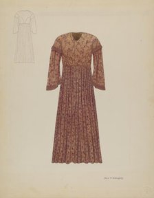 Wedding Dress, c. 1936. Creator: David P. Willoughby.