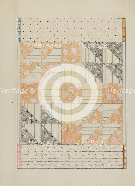 Patchwork Quilt, c. 1937. Creator: Margaret Linsley.