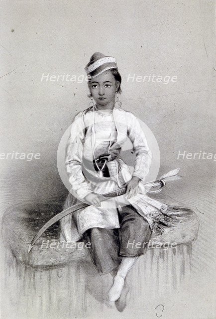 'A Young Hill Raja', 1844. Artist: Lowes Dickinson
