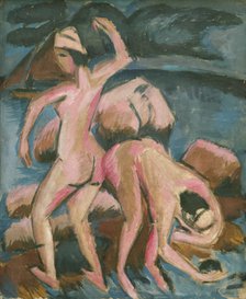 Two bathers (Fehmarn), 1912. Creator: Kirchner, Ernst Ludwig (1880-1938).