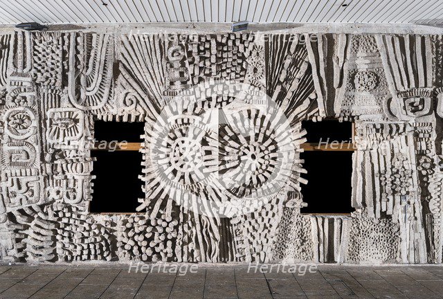 Relief mural by William Mitchell, Bull Yard, Coventry, West Midlands, 2014. Artist: Steven Baker.