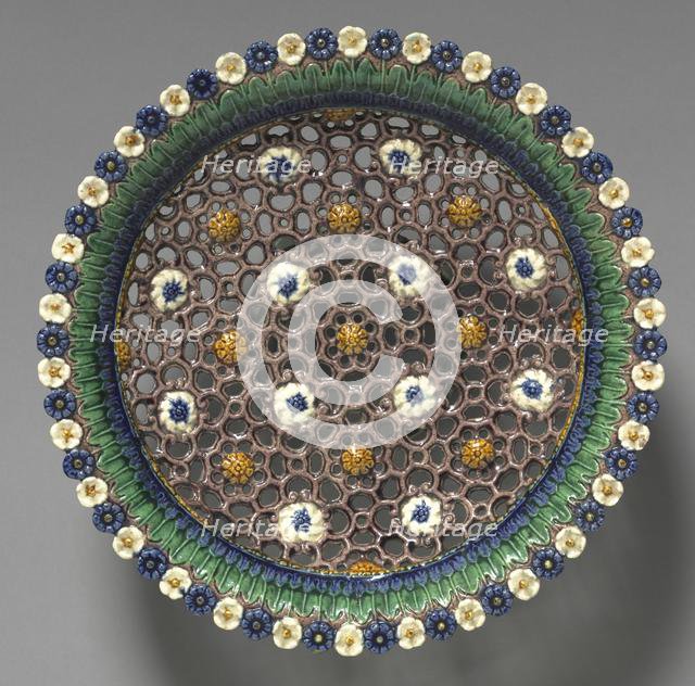 Dish with Open Work, late 1500s. Creator: Bernard Palissy (French, 1510-1589), circle of.