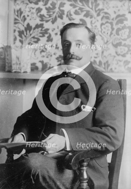 C.E.H. Hobhouse, seated, 1915. Creator: Bain News Service.
