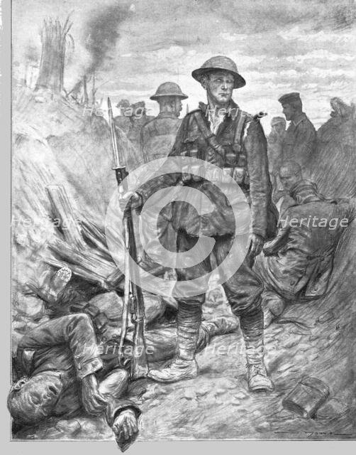 'En Picardie: Tommy vainqueur des "Huns". (On sait que nos allies disent: les Huns, comme..., 1916. Creator: J Simont.