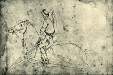 Polish horseman, 1633-1634, (1943). Creator: Stefano della Bella.