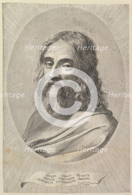 Bust of St. Joseph in an Oval. Creator: Claude Mellan.