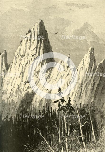 'Castellated Rock', 1872.  Creator: John Filmer.