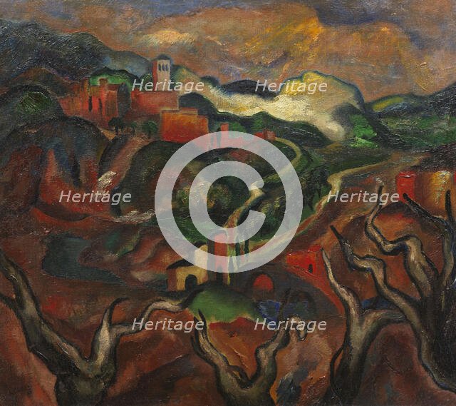 Road to Assisi, 1920. Creator: Eberz; Josef (1880-1942).