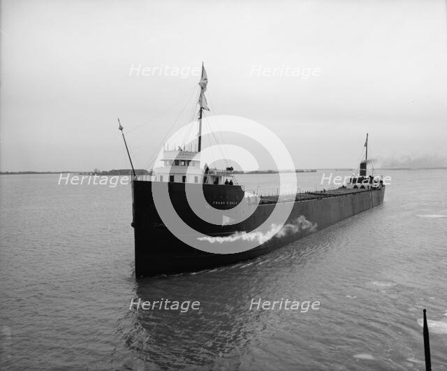 S.S. Frank C. Ball on trial trip, Great LakesEngineering Works, Ecorse, Mich., 1906. Creator: Unknown.