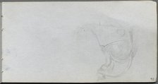 Sketchbook, page 93: Study of a Saddle. Creator: Ernest Meissonier (French, 1815-1891).