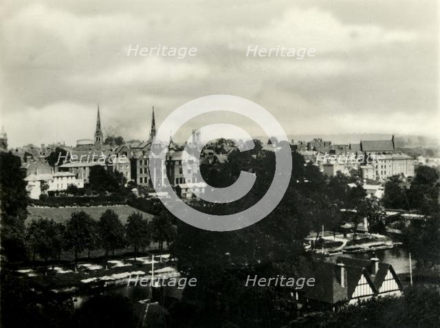 'Shrewsbury from the Schools', c1920s. Creator: Unknown.