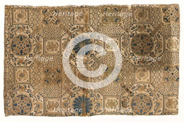Textile Fragment, 1800s. Creator: Unknown.