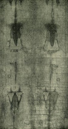 'The Holy Shroud - Imprint of the Body Seen From Behind', 1902. Creator: Unknown.