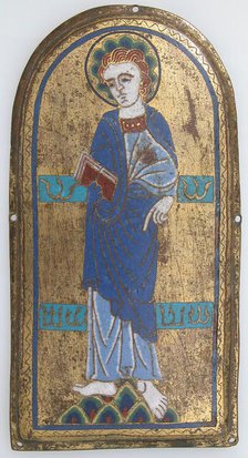 Plaque with Saint John the Evangelist, French, ca. 1175-1200. Creator: Unknown.