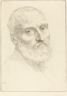 Study for Head of a Man (Etude de tete d'homme). Creator: Alphonse Legros.