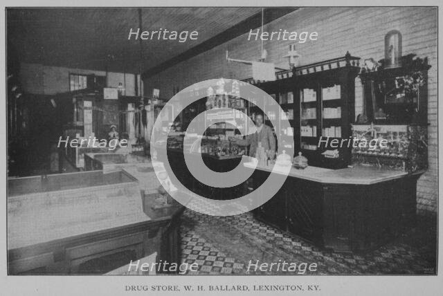 Drug store, W. H. Ballard, Lexington, Ky., 1902. Creator: Unknown.