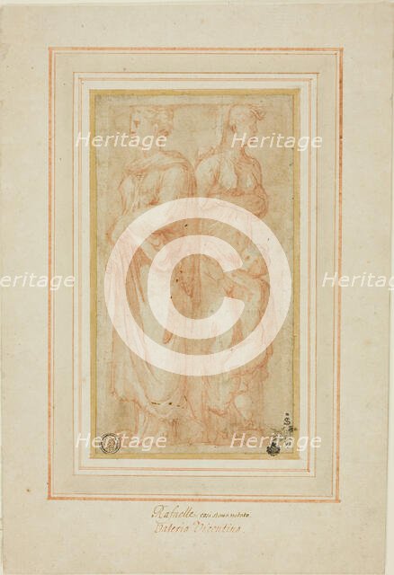 Two Female Figures with Child, 1530/45. Creator: Valerio Belli.