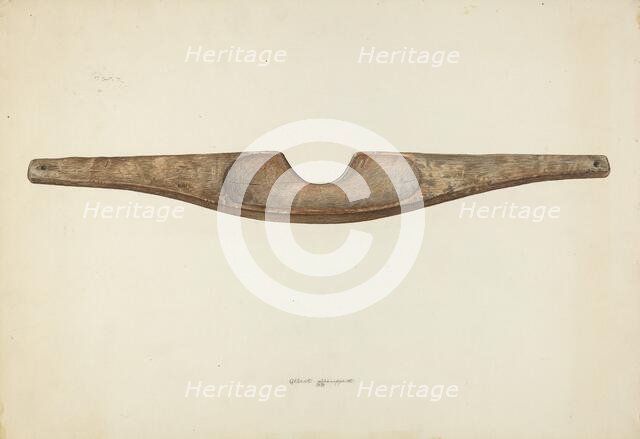 Shoulder Yoke, 1939. Creator: Albert Geuppert.