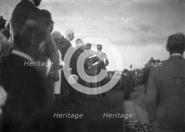 The Prince of Wales on a tour of the Isle of Wight, 1926. Creator: Kirk & Sons of Cowes.