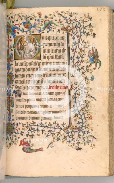Hours of Charles the Noble, King of Navarre (1361-1425), fol. 283r, St. Lazarus, c. 1405. Creator: Master of the Brussels Initials and Associates (French).