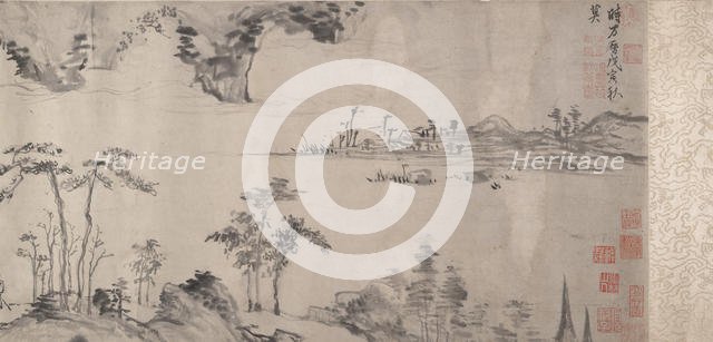 River Landscape, dated 1578. Creator: Xiang Yuanbian.